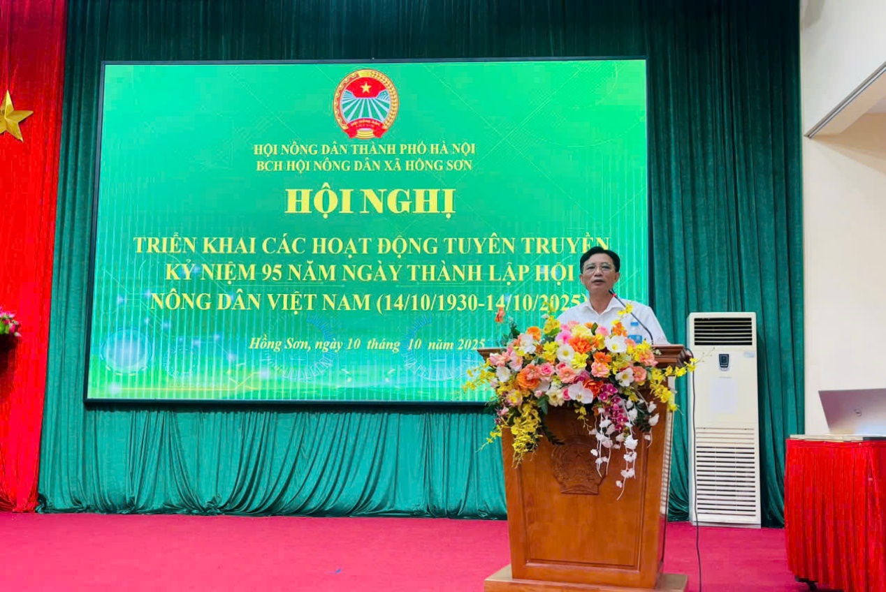 Hội nông dân xã Hồng Sơn đánh giá kết quả hoạt động Quý III và triển khai các hoạt động kỷ niệm 95 năm ngày thành lập Hội Nông dân- Ảnh 6.