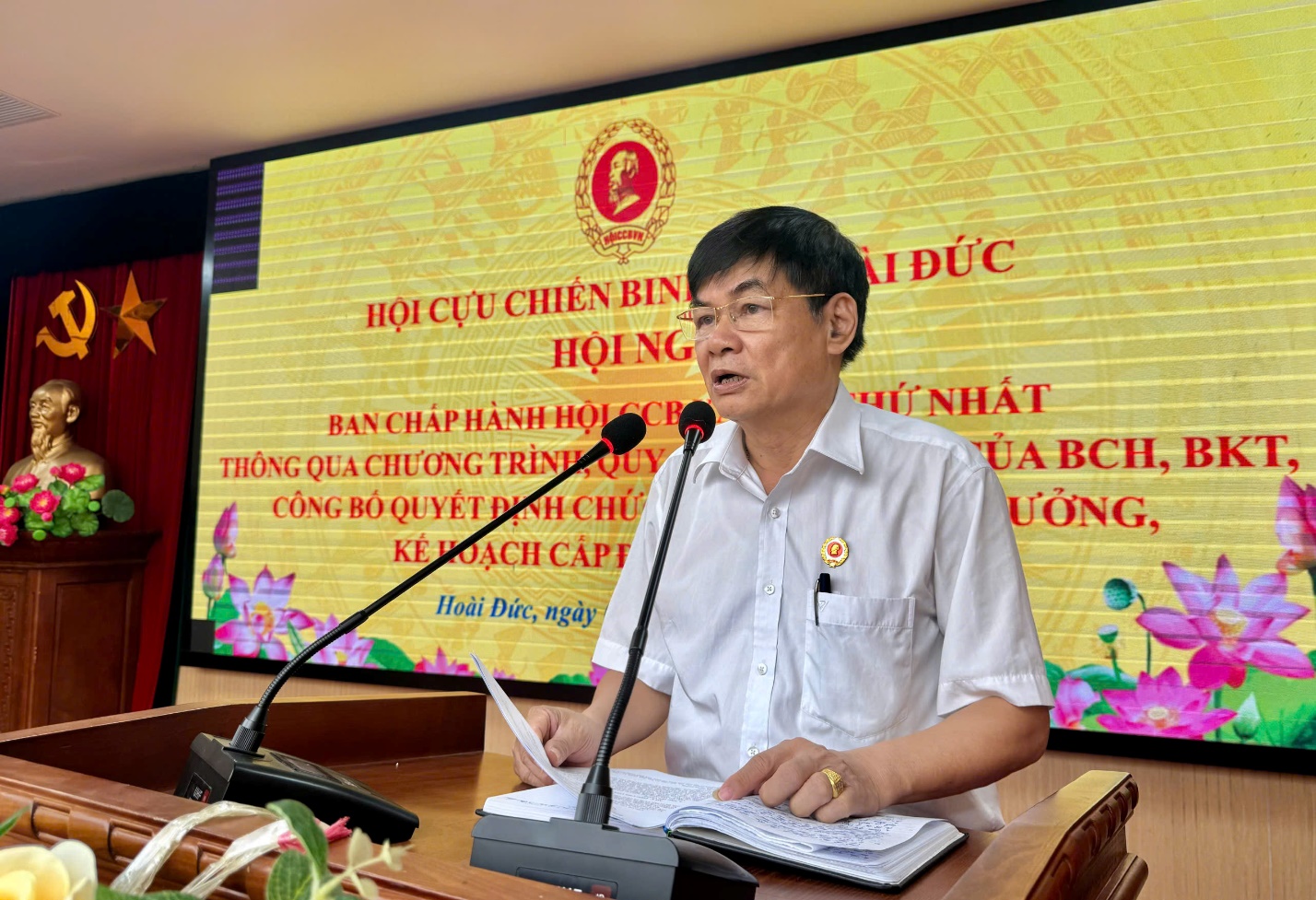 Hội CCB xã tổ chức hội nghị Ban chấp hành lần thứ nhất - Ảnh 2.