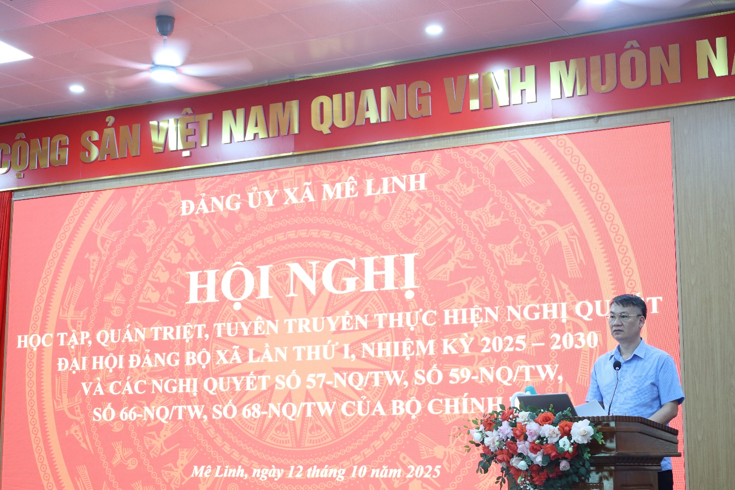 Xã Mê Linh tổ chức hội nghị học tập, quán triệt, tuyên truyền thực hiện các Nghị quyết- Ảnh 5.