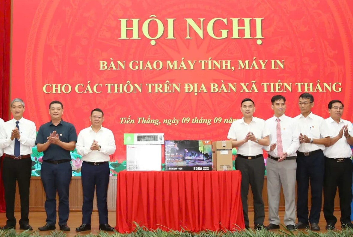 Dấu ấn 100 ngày hoạt động "hai cấp" tại xã Tiến Thắng- Ảnh 2.