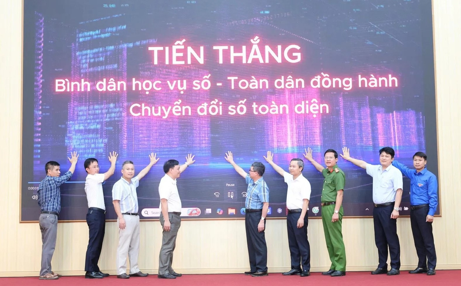 Dấu ấn 100 ngày hoạt động "hai cấp" tại xã Tiến Thắng- Ảnh 3.
