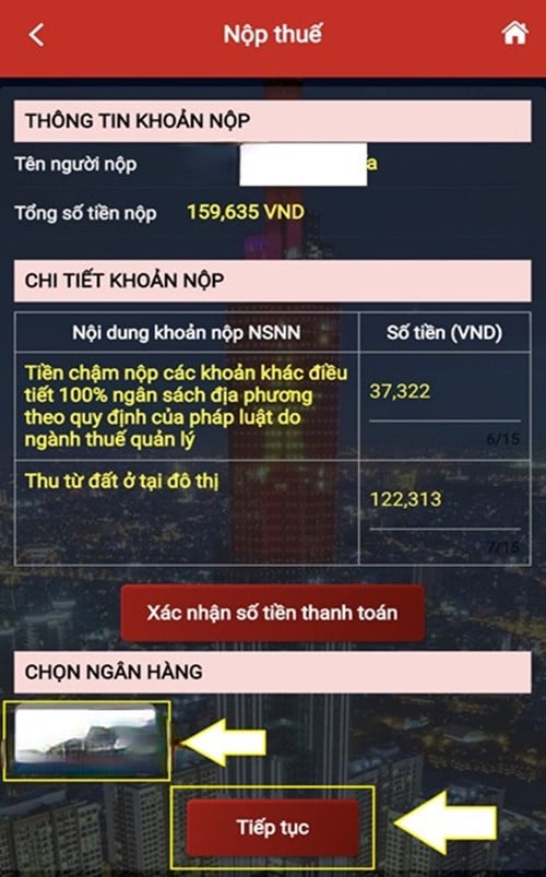 Hướng dẫn nộp thuế sử dụng đất phi nông nghiệp qua ứng dụng eTax Mobile- Ảnh 10.