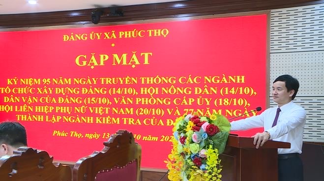 Phúc Thọ gặp mặt kỷ niệm 95 năm ngày thành lập các ngành, ban Xây dựng Đảng và các tổ chức chính trị-xã hội- Ảnh 2.
