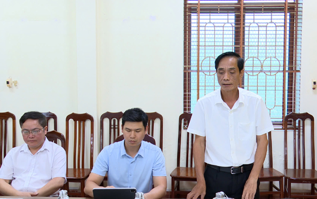 Đoàn công tác Sở Nông nghiệp và Môi trường Hà Nội làm việc tại xã Hạ Bằng- Ảnh 1.