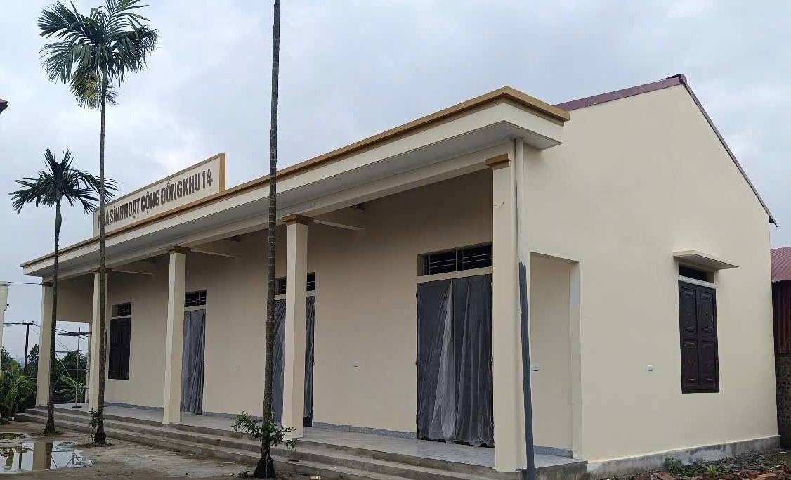 Khu 14, thôn Đông Phong: Hoàn thành Nhà sinh hoạt cộng đồng nhờ sức dân- Ảnh 1.