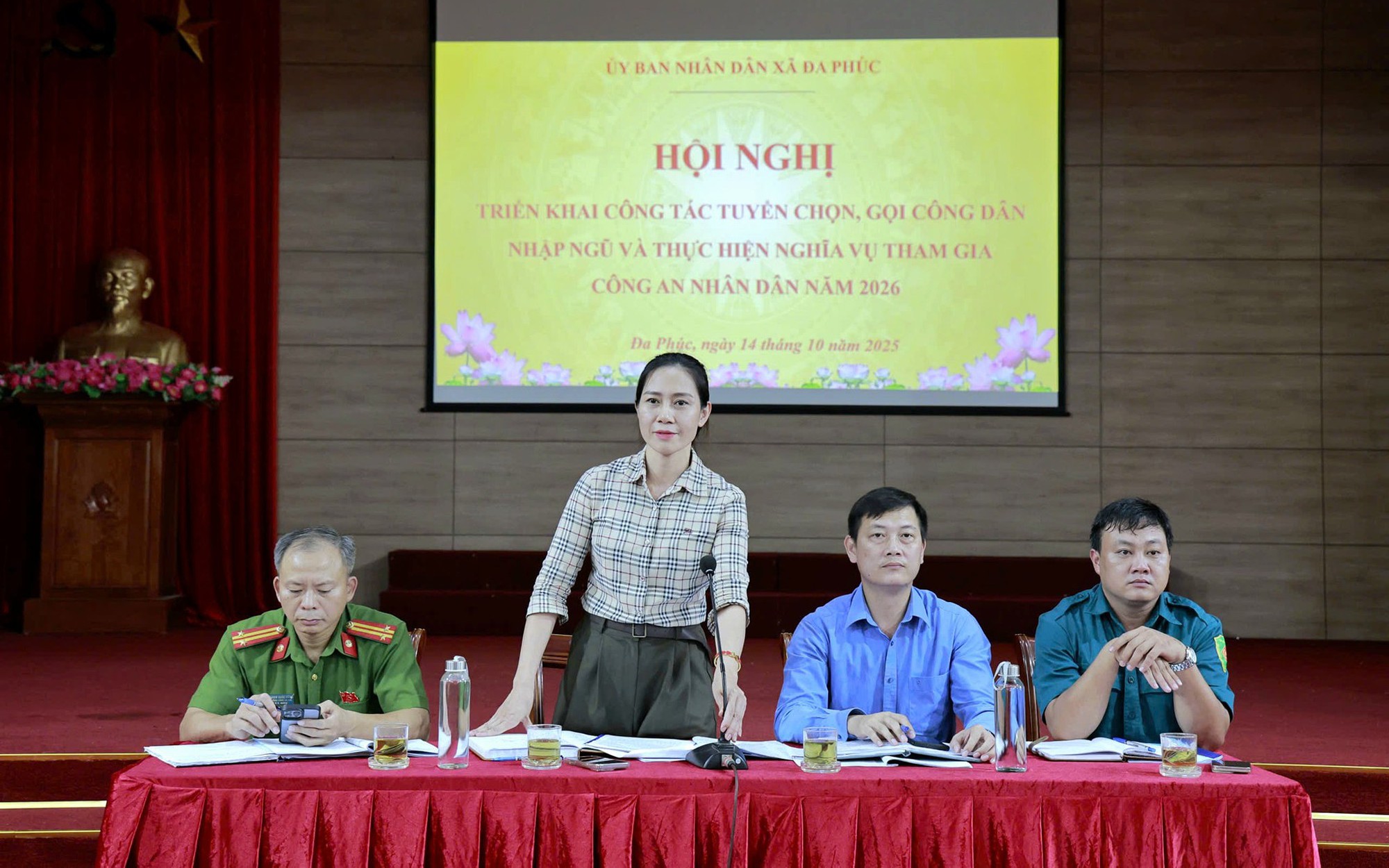 XÃ ĐA PHÚC TRIỂN KHAI CÔNG TÁC TUYỂN CHỌN, GỌI CÔNG DÂN NHẬP NGŨ VÀ CÔNG AN NHÂN DÂN NĂM 2026