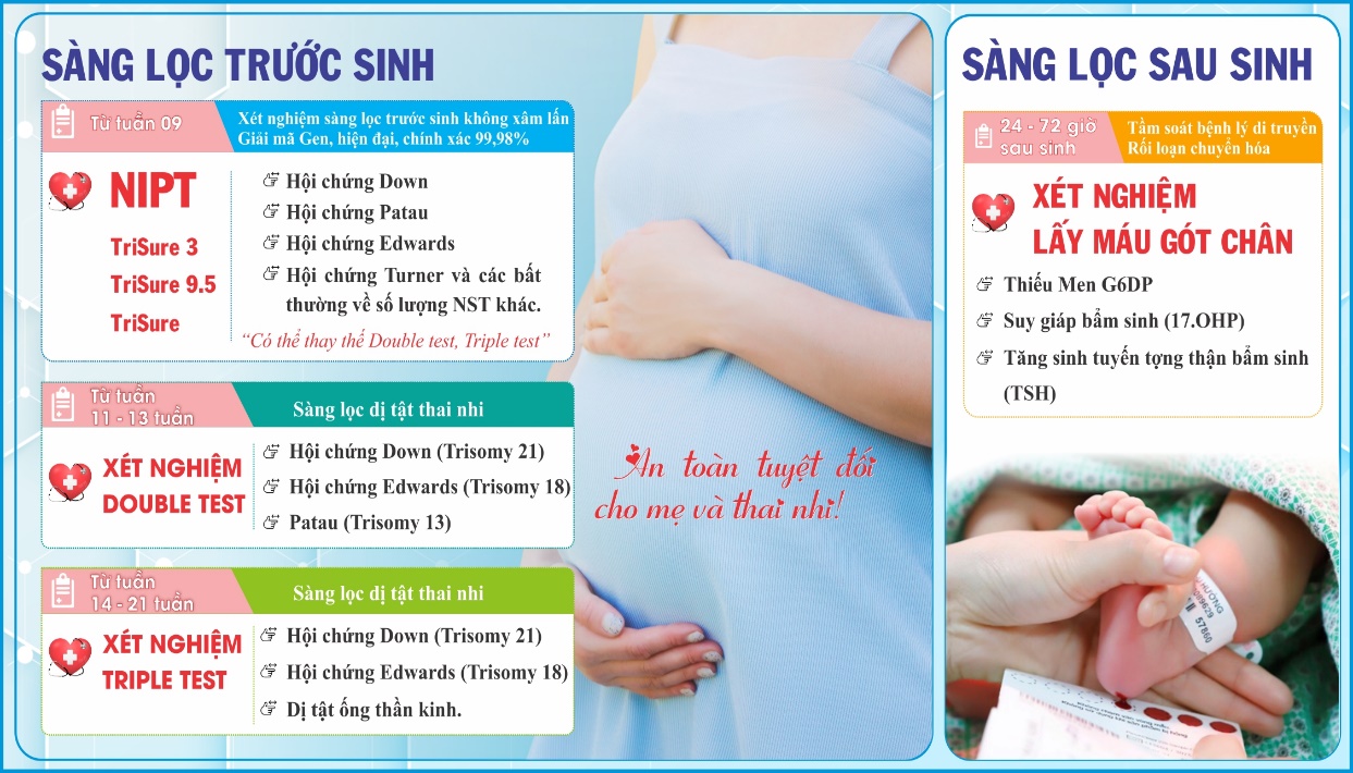 Hãy sàng lọc trước sinh và sơ sinh để bảo vệ thế hệ tương lai