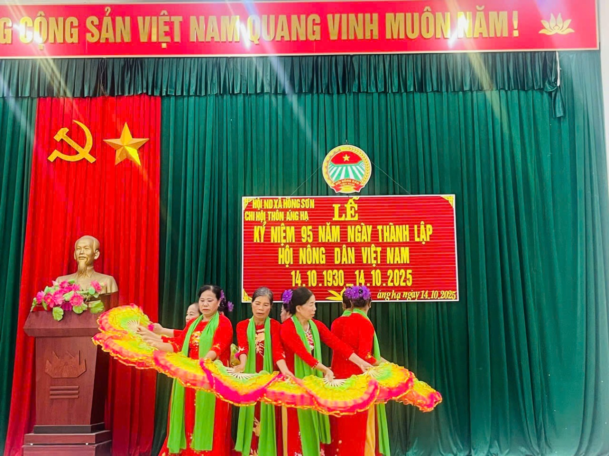 Lãnh đạo Hội Nông dân xã Hồng Sơn chúc mừng các Chi hội nhân kỷ niệm 95 năm Ngày thành lập Hội Nông dân Việt Nam- Ảnh 15.