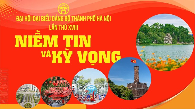 CHÀO MỪNG ĐẠI HỘI ĐẢNG BỘ TP HÀ NỘI LẦN THỨ VXVIII: TIÊN PHONG VƯƠN MÌNH CÙNG DÂN TỘC, XÂY DỰNG THỦ ĐÔ VĂN MINH, HIỆN ĐẠI, NHÂN DÂN HẠNH PHÚC- Ảnh 1.