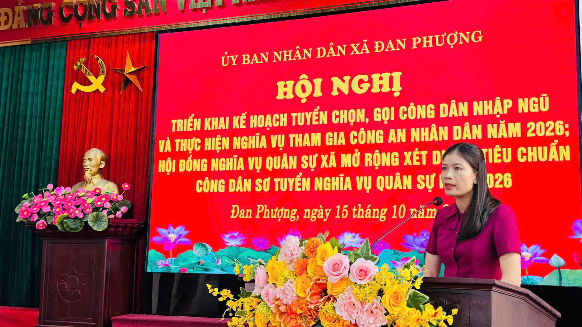 UBND xã Đan Phượng triển khai kế hoạch Tuyển chọn, gọi công dân nhập ngũ và thực hiện nghĩa vụ tham gia Công an nhân dân năm 2026.- Ảnh 3.