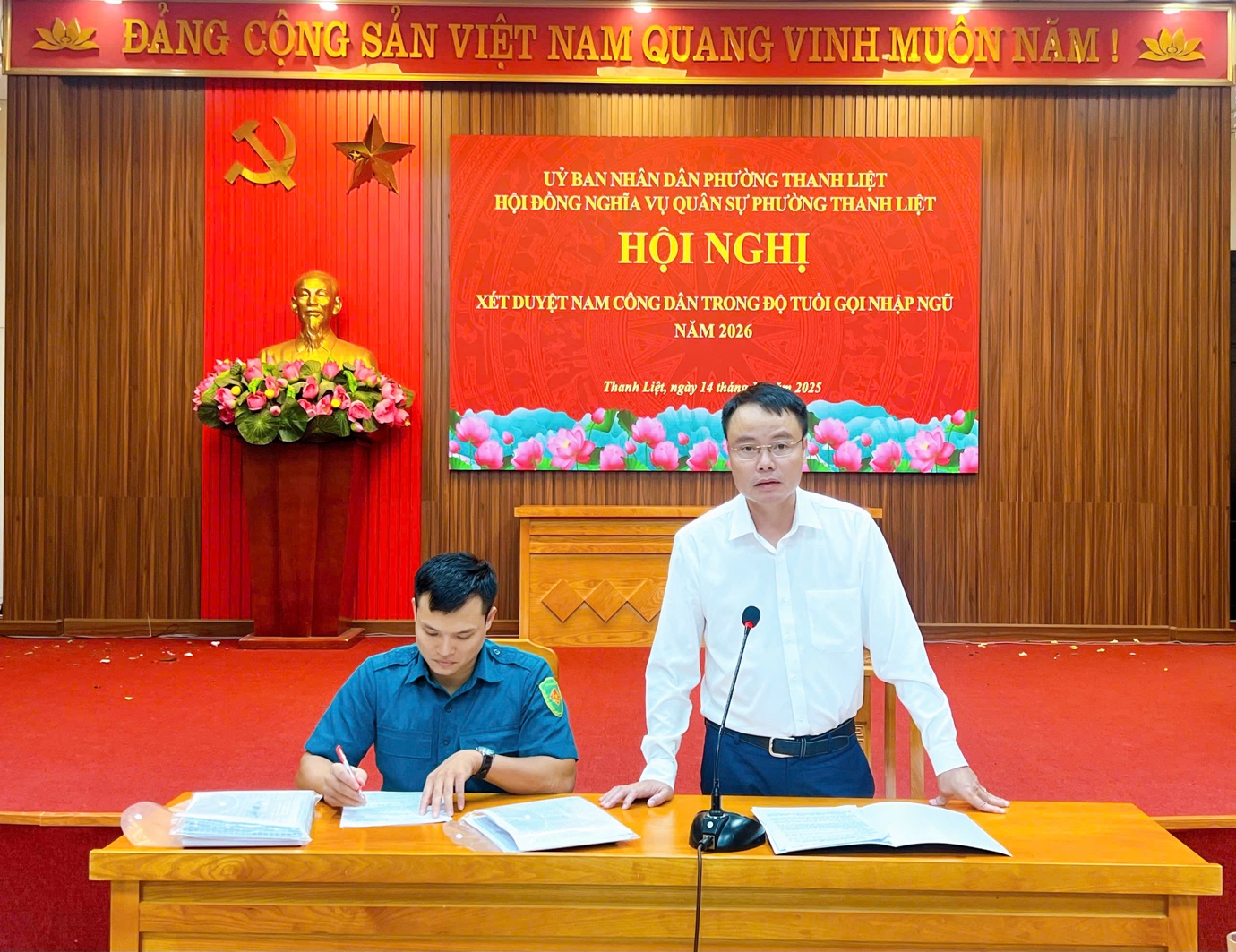 Thanh Liệt: Xét duyệt nam công dân trong độ tuổi gọi nhập ngũ  năm 2026- Ảnh 2.