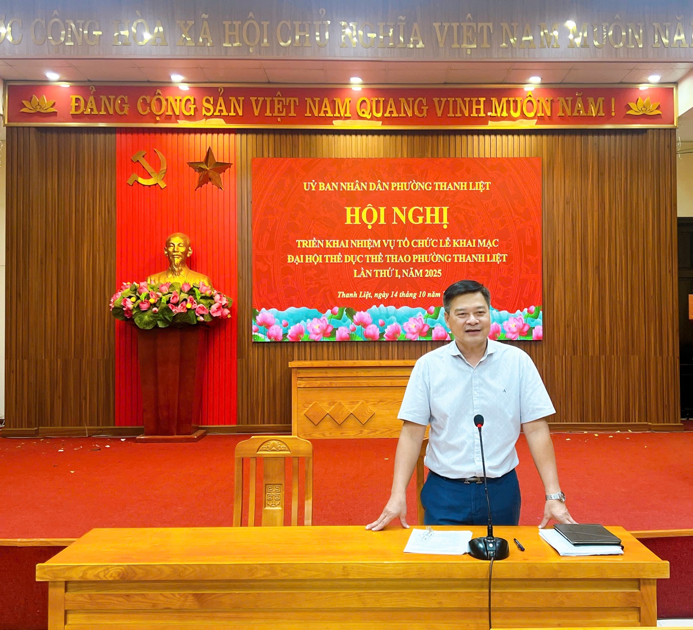 Phường Thanh Liệt: Triển khai nhiệm vụ tổ chức Lễ khai mạc đại hội thể dục thể thao phường lần thứ I năm 2025- Ảnh 3.