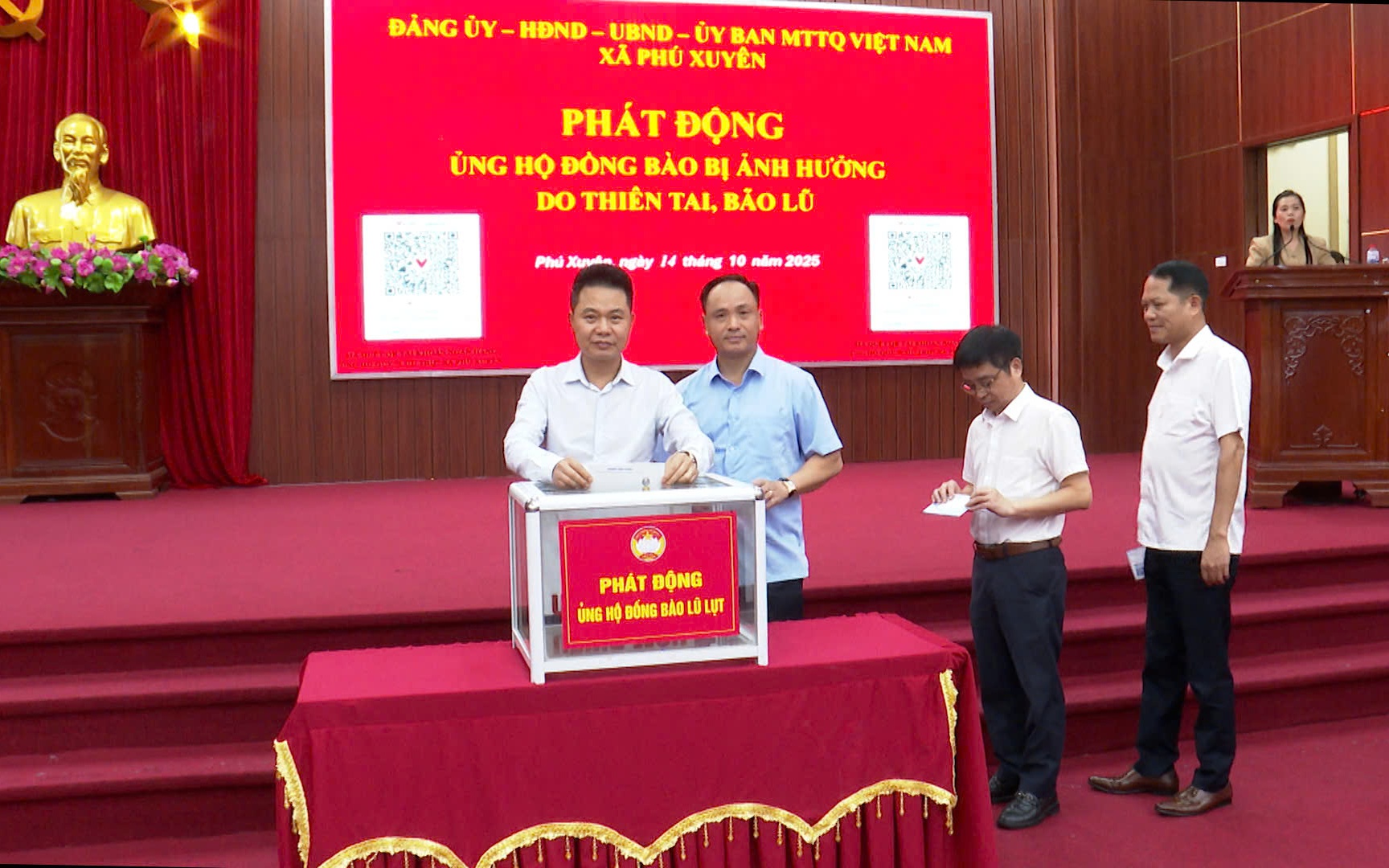 PHÚ XUYÊN PHÁT ĐỘNG THÁNG CAO ĐIỂM “VÌ NGƯỜI NGHÈO” NĂM 2025 VÀ ỦNG HỘ ĐỒNG BÀO BỊ ẢNH HƯỞNG DO THIÊN TAI, BÃO LŨ