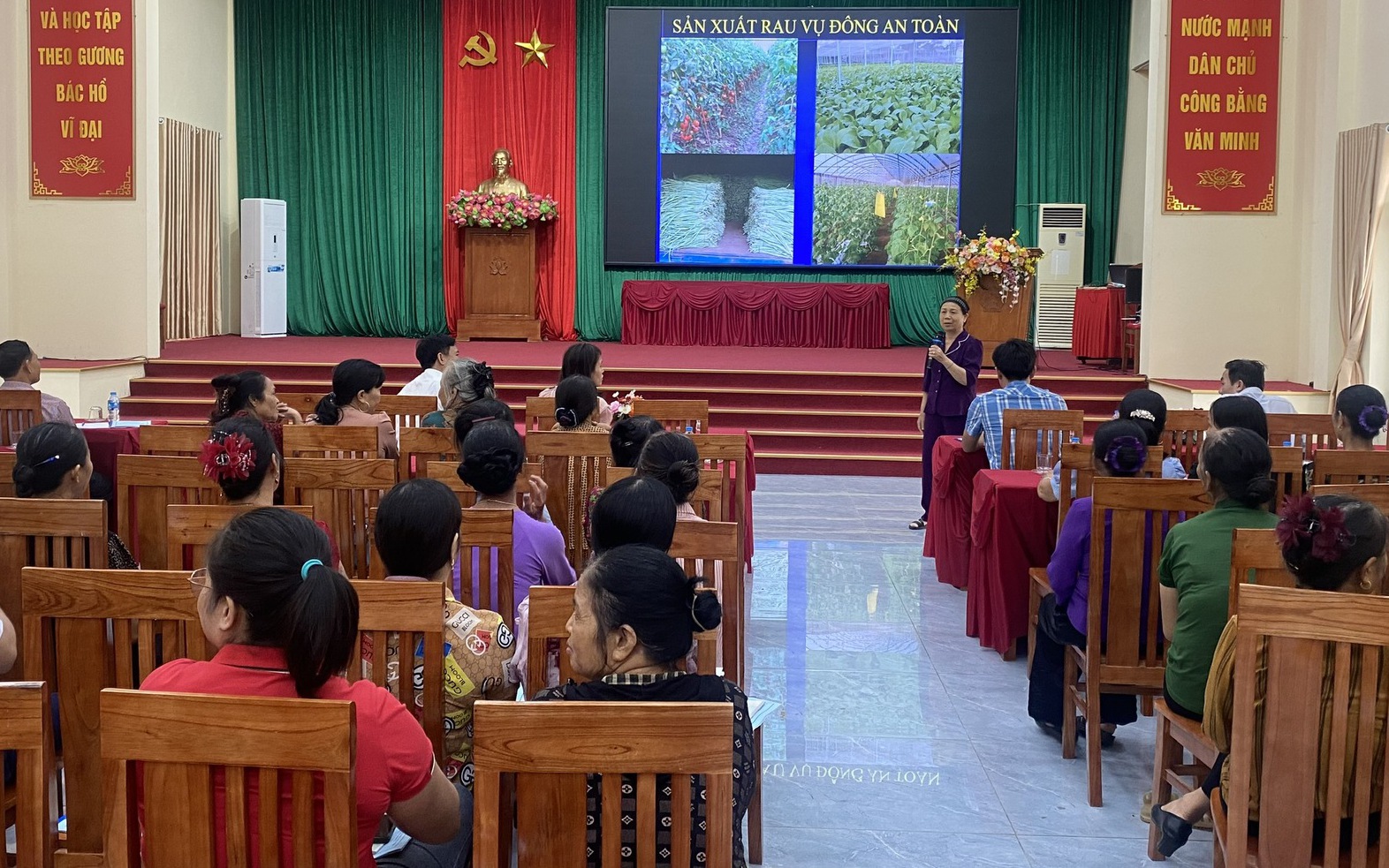 Hồng Sơn phối hợp tập huấn nâng cao kiến thức kỹ thuật trồng cây vụ đông mang lại giá trị kinh tế cao
