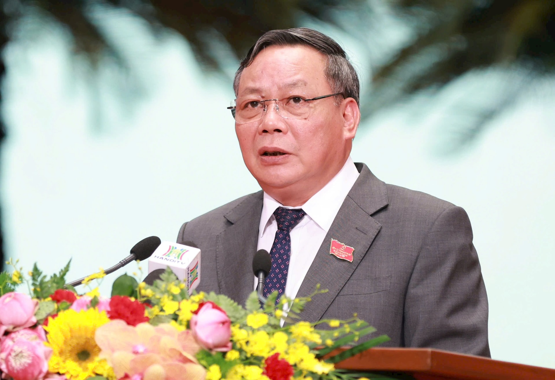 Đại hội đại biểu Đảng bộ thành phố Hà Nội lần thứ XVIII, nhiệm kỳ 2025-2030, tiến hành phiên trù bị- Ảnh 11.