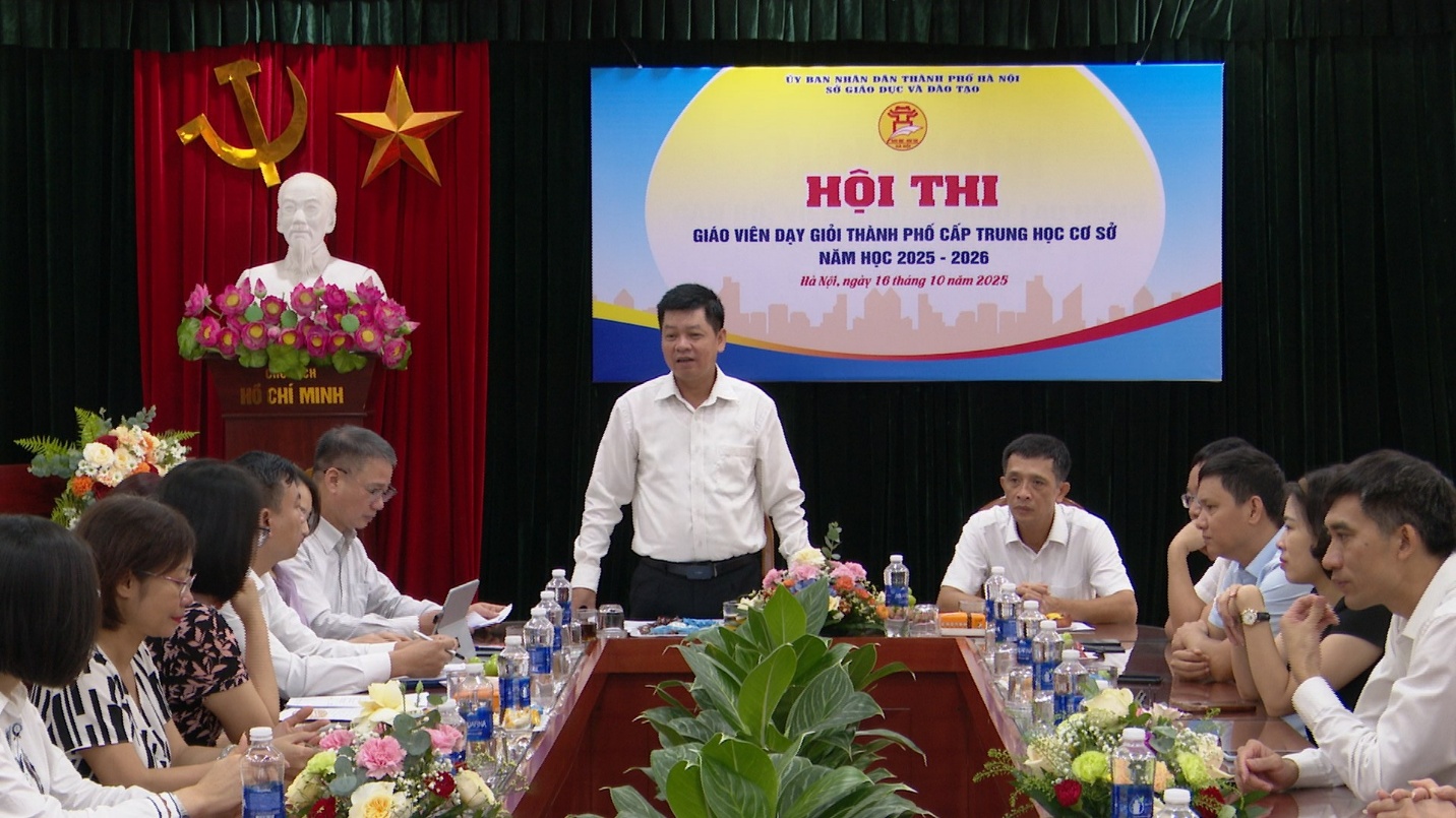 Hội thi giáo viên dạy giỏi thành phố cấp THCS năm học 2025–2026 cụm Gia Lâm- Ảnh 1.