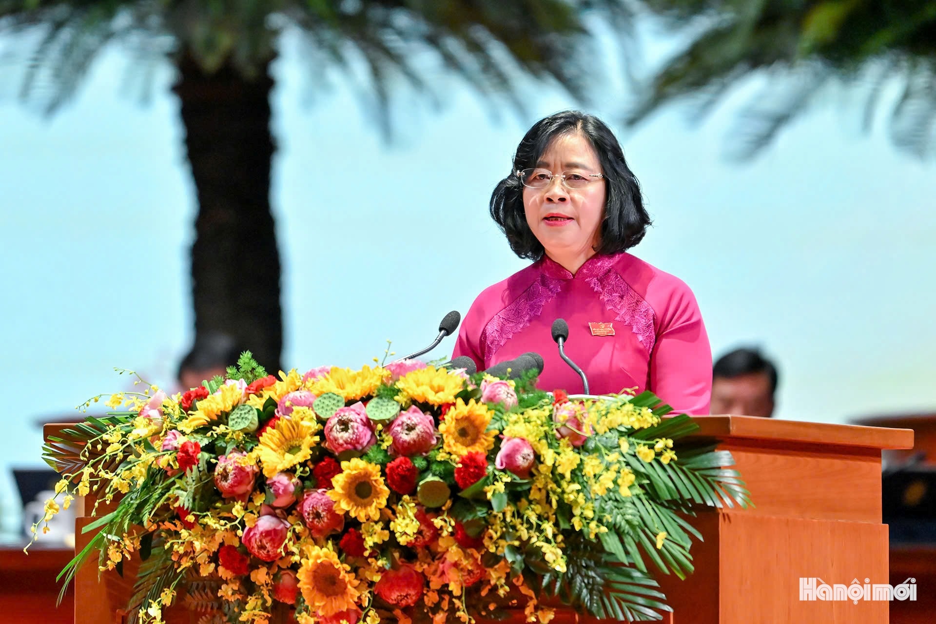 Khai mạc trọng thể Đại hội đại biểu Đảng bộ thành phố Hà Nội lần thứ XVIII, nhiệm kỳ 2025-2030- Ảnh 9.