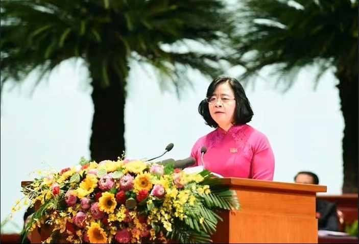 Đồng chí Bùi Thị Minh Hoài tiếp tục giữ chức Bí thư Thành ủy Hà Nội khóa XVIII- Ảnh 1.