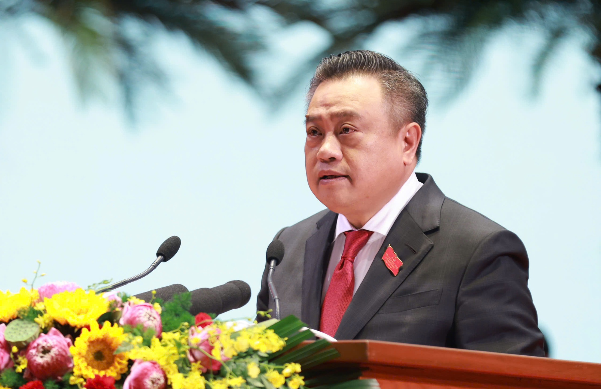 Thông tin báo chí Phiên khai mạc và kết quả ngày làm việc thứ nhất Đại hội đại biểu Đảng bộ thành phố Hà Nội lần thứ XVIII, nhiệm kỳ 2025-2030- Ảnh 5.