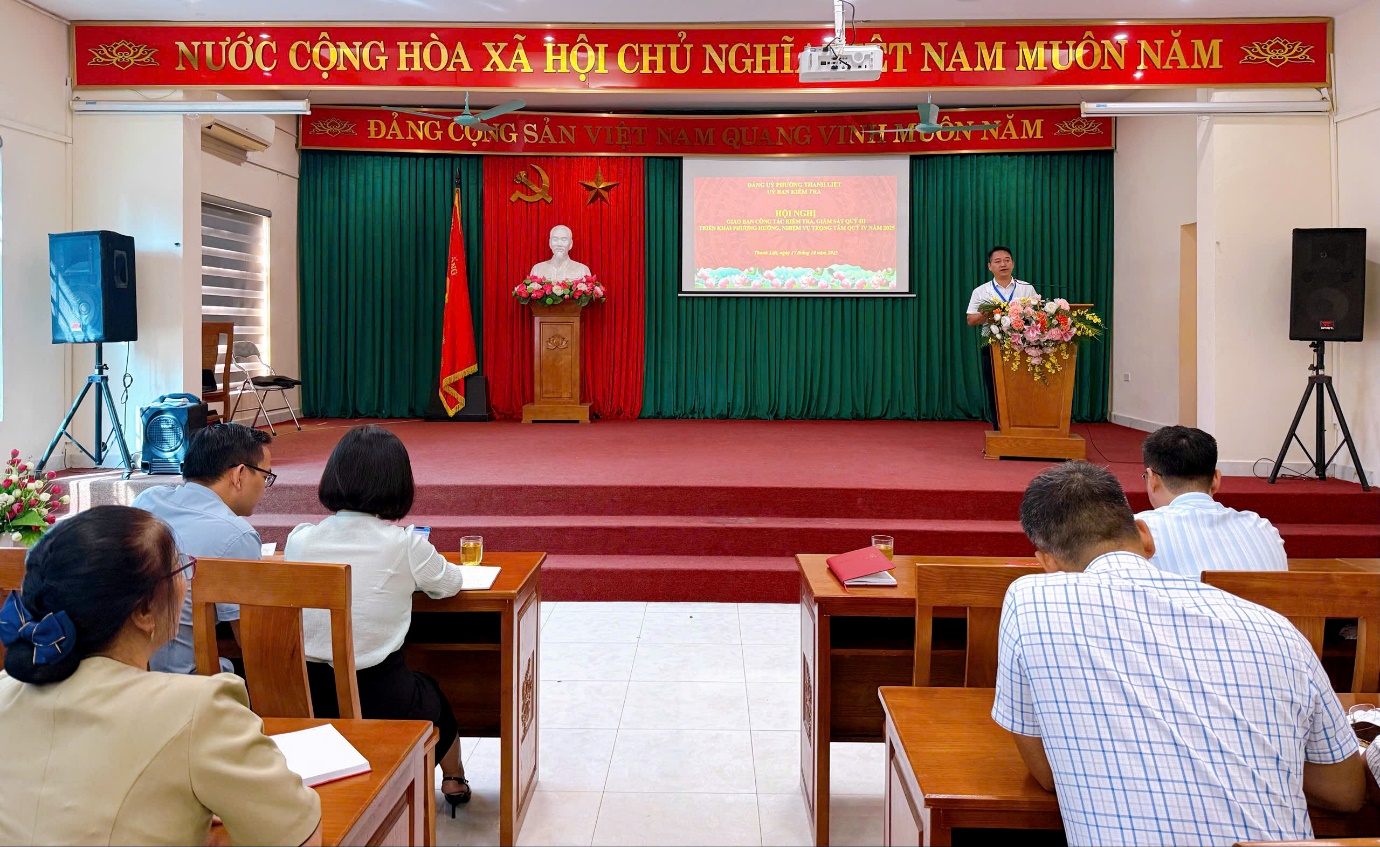 Ủy ban Kiểm tra Đảng ủy phường Thanh Liệt: Giao ban công tác kiểm tra, giám sát quý III, triển khai nhiệm vụ quý IV năm 2025- Ảnh 2.