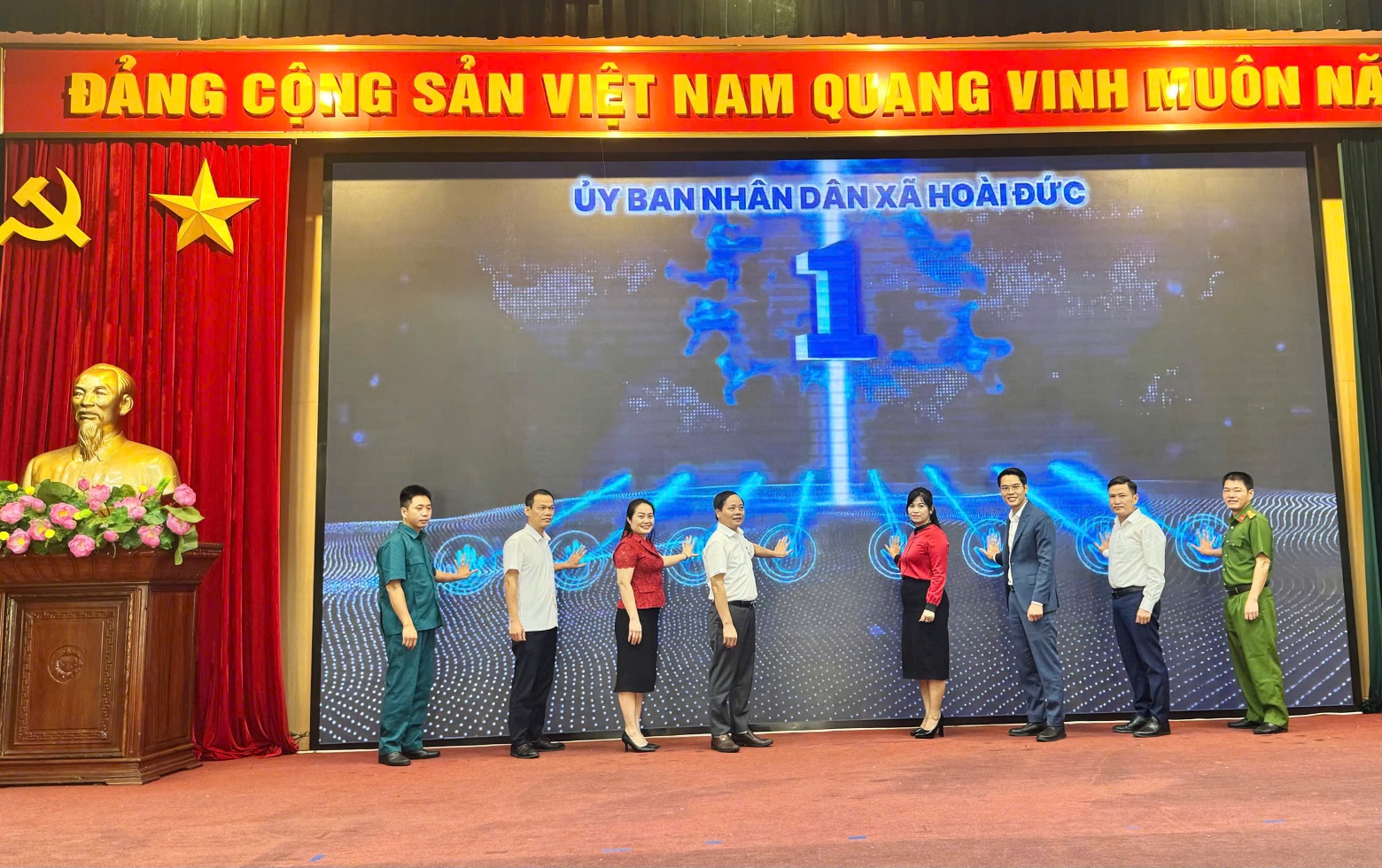 UBND xã Hoài Đức tổ chức Lễ phát động hưởng ứng phong trào “Học tập số toàn dân”- Ảnh 3.