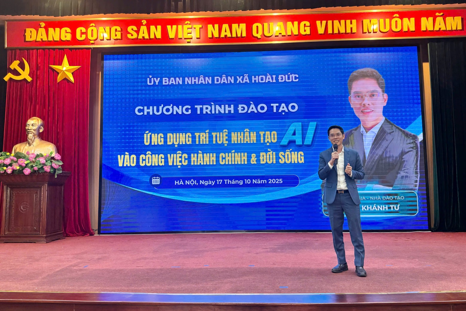 UBND xã Hoài Đức tổ chức Lễ phát động hưởng ứng phong trào “Học tập số toàn dân”- Ảnh 5.