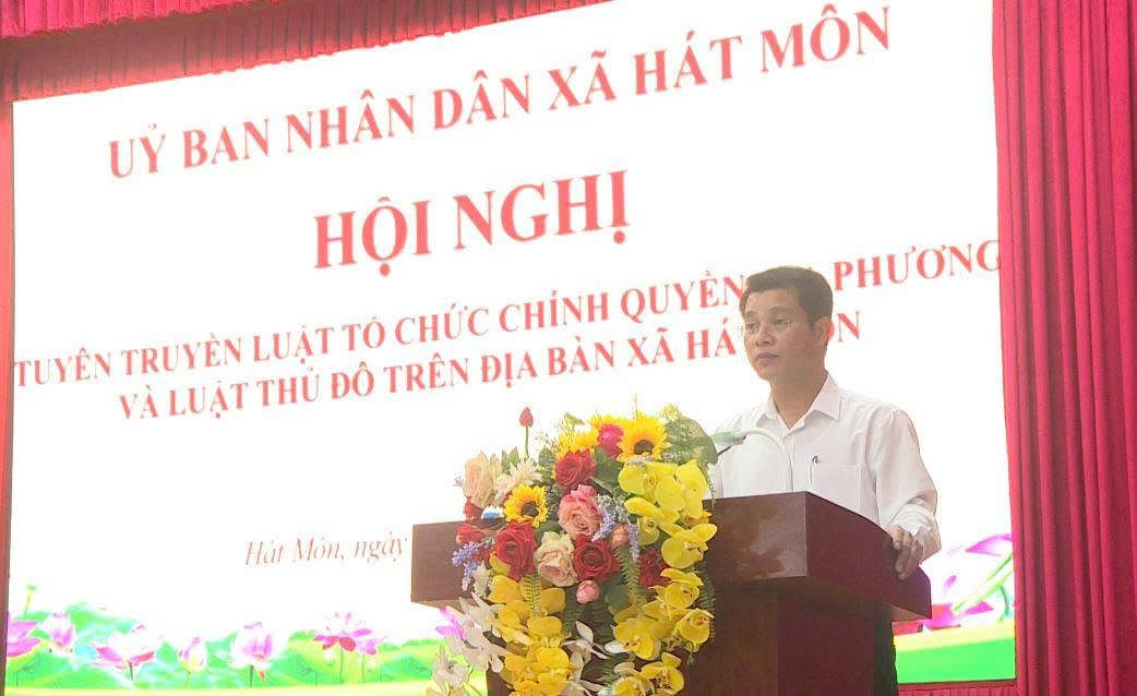 Xã Hát Môn tổ chức hội nghị tuyên truyền, phổ biến giáo dục pháp luật năm 2025- Ảnh 2.