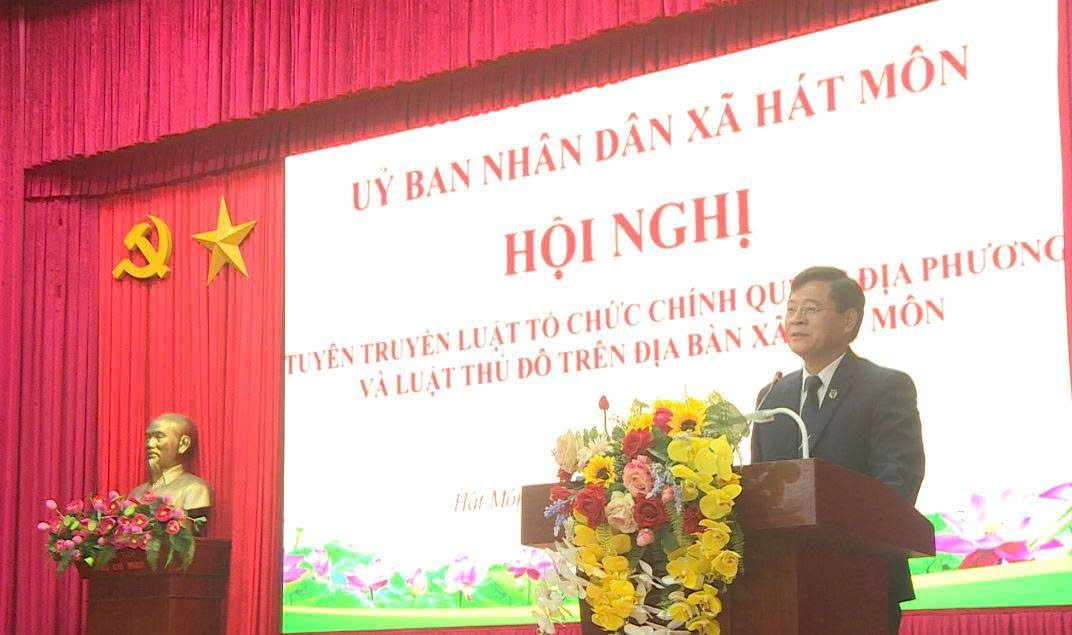 Xã Hát Môn tổ chức hội nghị tuyên truyền, phổ biến giáo dục pháp luật năm 2025- Ảnh 3.