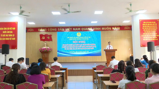 PHƯỜNG HOÀNG MAI TỔ CHỨC HỘI NGHỊ CÔNG BỐ QUYẾT ĐỊNH THÀNH LẬP CÔNG ĐOÀN PHƯỜNG- Ảnh 2.