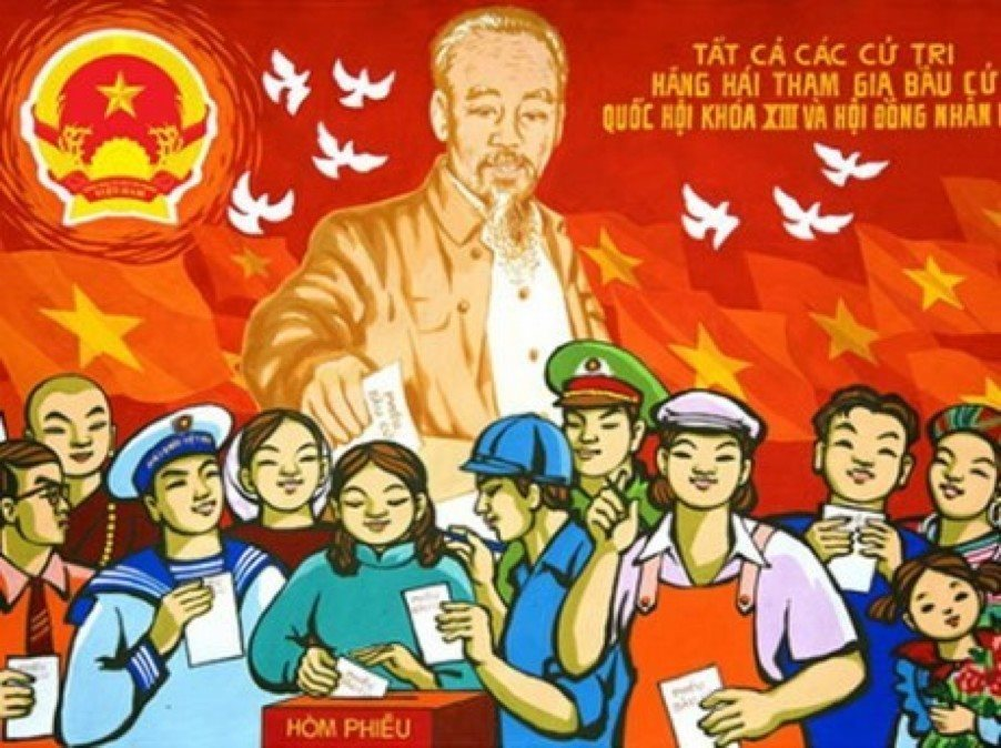 Triển lãm tranh cổ động tấm lớn kỷ niệm 80 năm Ngày Tổng tuyển cử đầu tiên bầu Quốc hội Việt Nam- Ảnh 1.