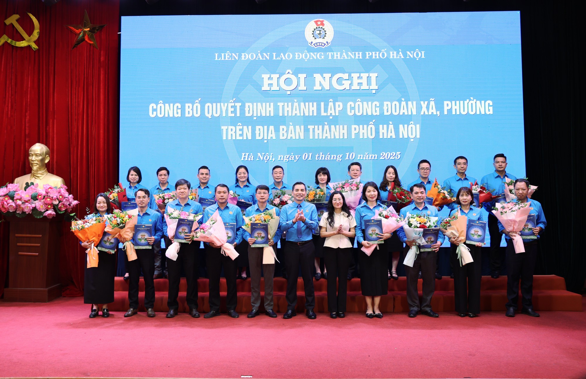 LĐLĐ thành phố Hà Nội công bố Quyết định thành lập 84 Công đoàn xã, phường- Ảnh 2.