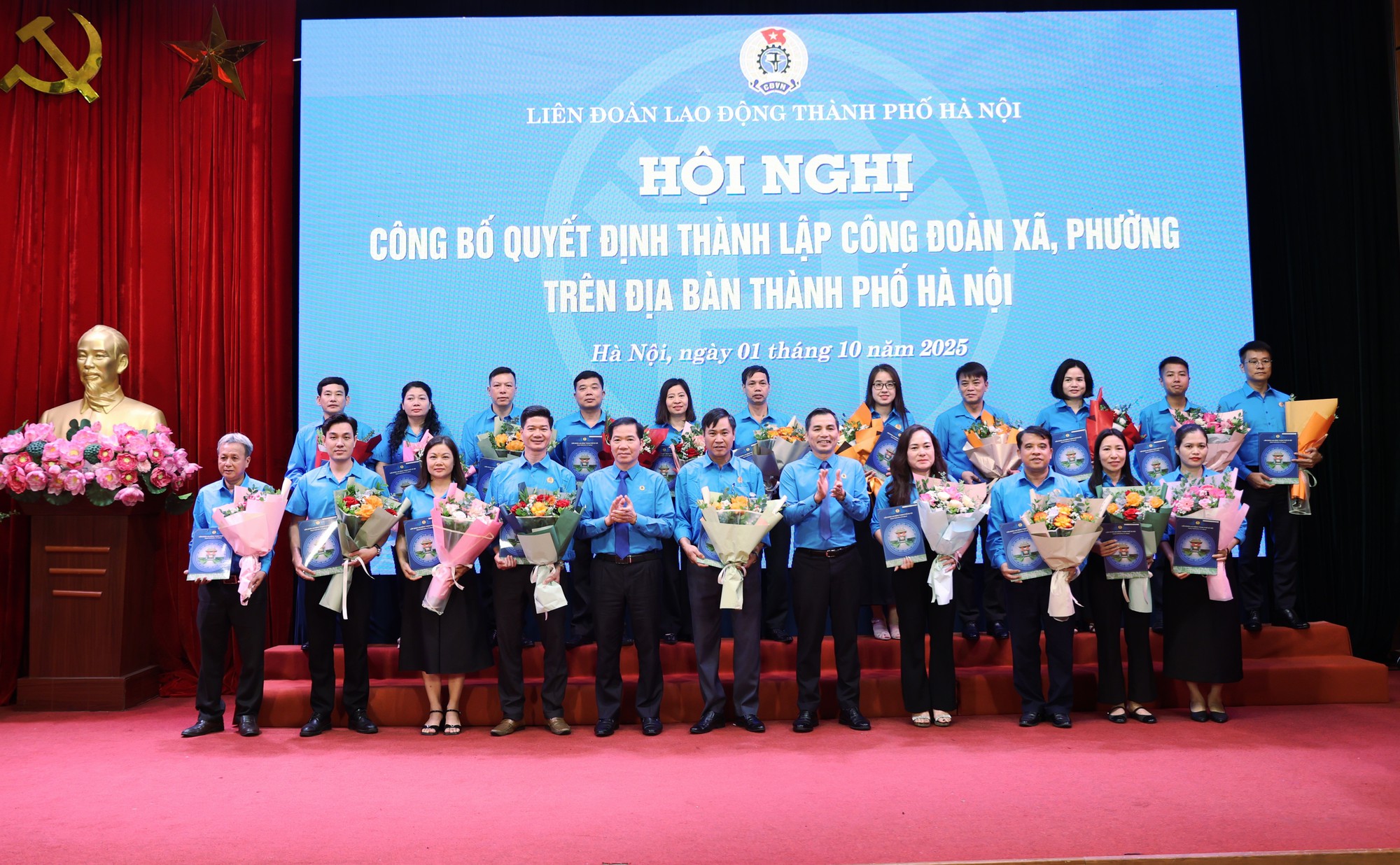 LĐLĐ thành phố Hà Nội công bố Quyết định thành lập 84 Công đoàn xã, phường- Ảnh 3.