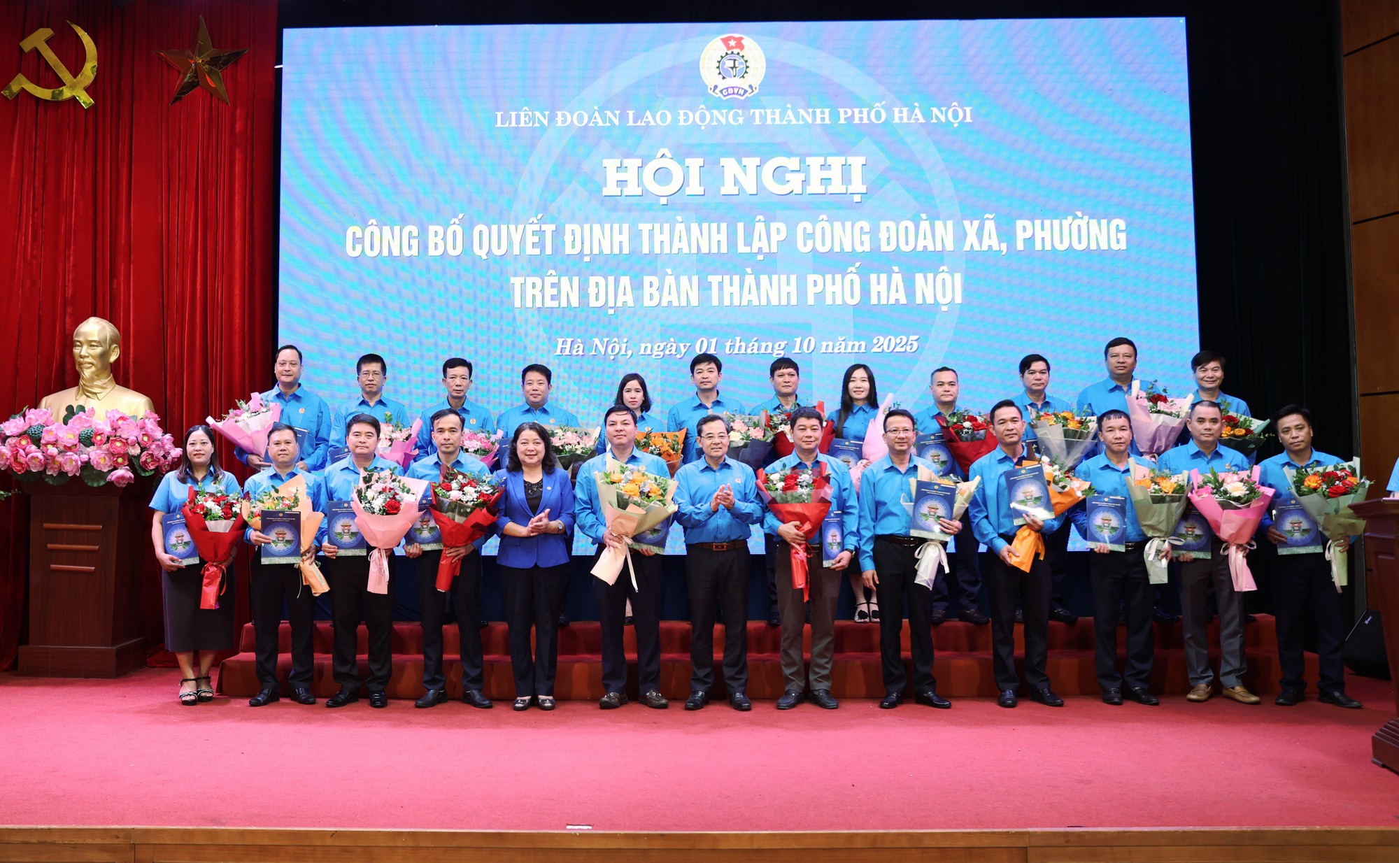 LĐLĐ thành phố Hà Nội công bố Quyết định thành lập 84 Công đoàn xã, phường- Ảnh 4.