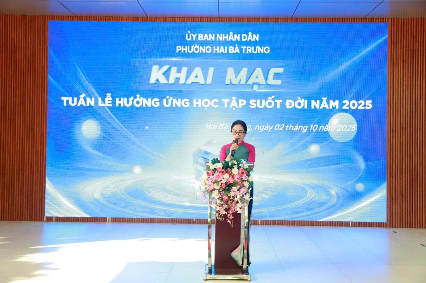 Phường Hai Bà Trưng tổ chức khai mạc “tuần lễ hưởng ứng học tập suốt đời năm 2025”.- Ảnh 1.