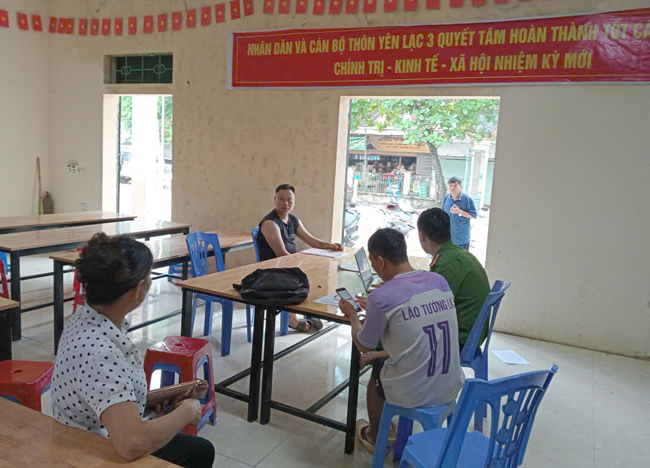 Công an xã Hạ Bằng ra mắt 5 điểm tiếp công dân tại cơ sở- Ảnh 1.