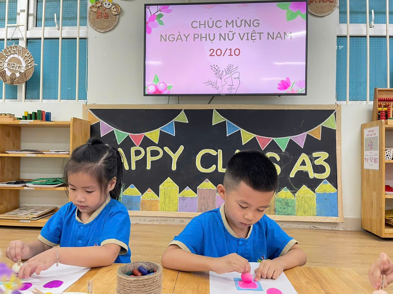 SÔI NỔI CÁC HOẠT ĐỘNG HƯỞNG ỨNG NGÀY PHỤ NỮ VIỆT NAM 20/10 CỦA TRƯỜNG MẦM NON ĐẠI KIM- Ảnh 1.