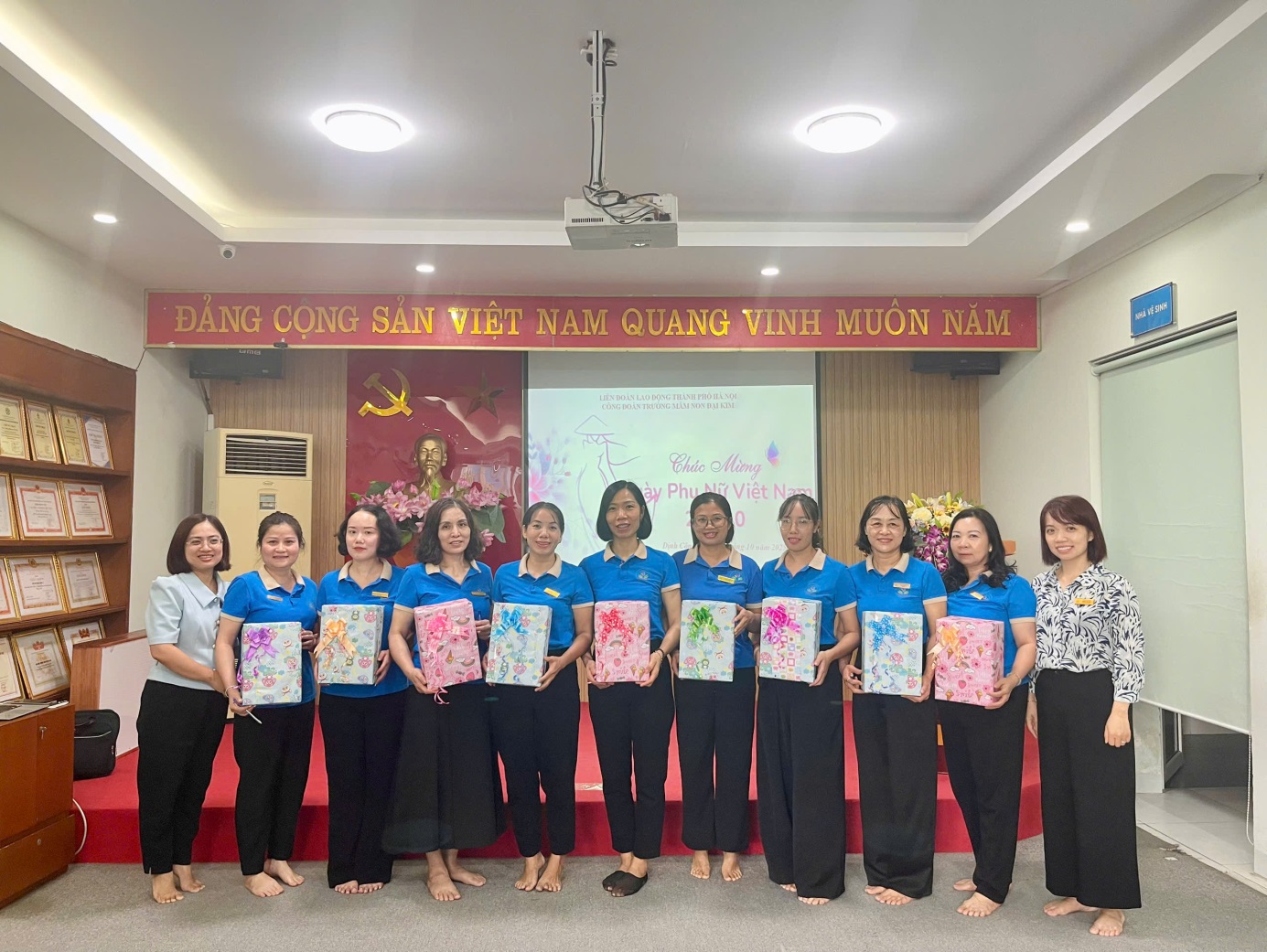 SÔI NỔI CÁC HOẠT ĐỘNG HƯỞNG ỨNG NGÀY PHỤ NỮ VIỆT NAM 20/10 CỦA TRƯỜNG MẦM NON ĐẠI KIM- Ảnh 3.