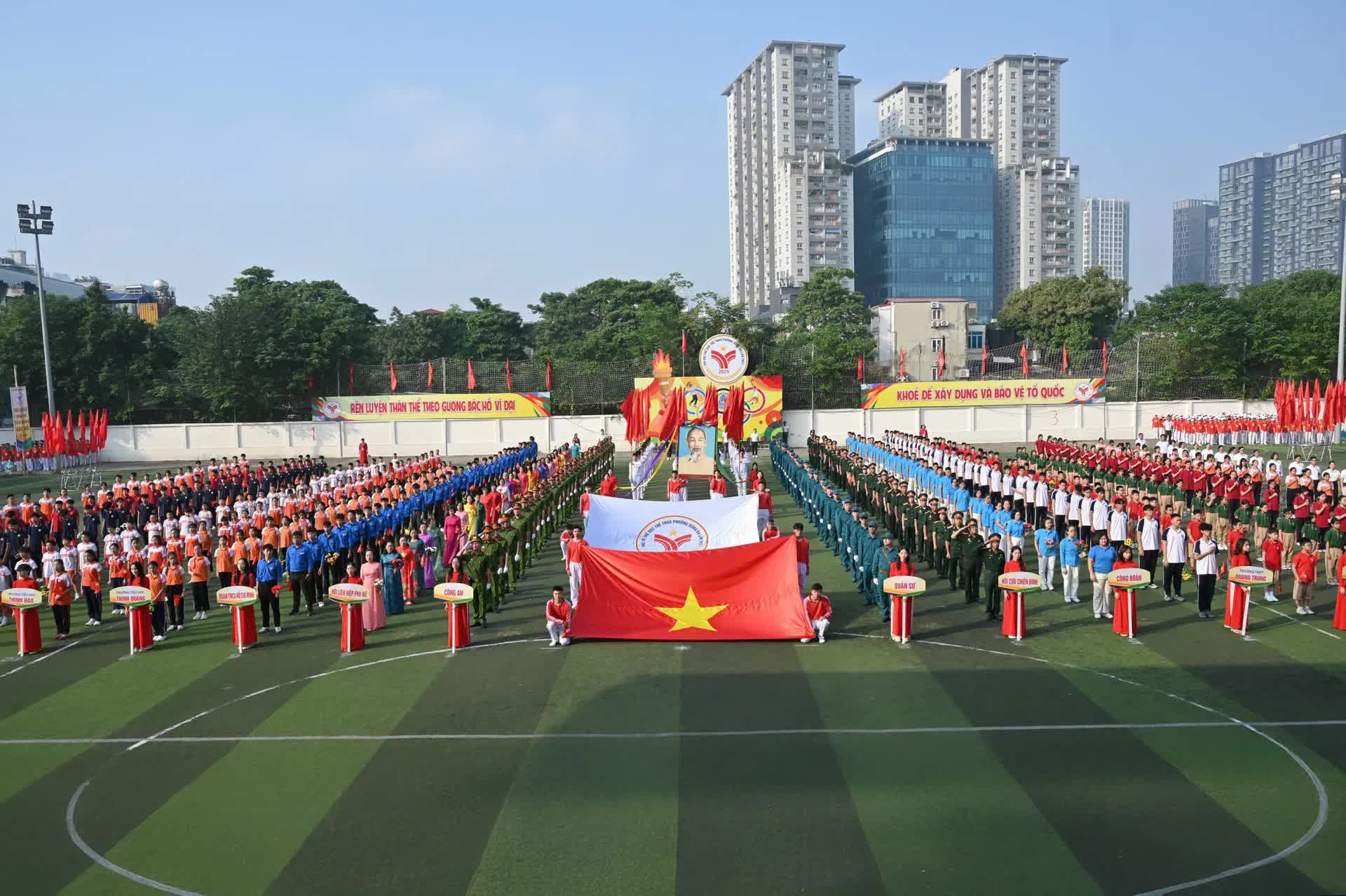 Phường Đống Đa khai mạc Đại hội Thể dục thể thao lần thứ I năm 2025- Ảnh 1.
