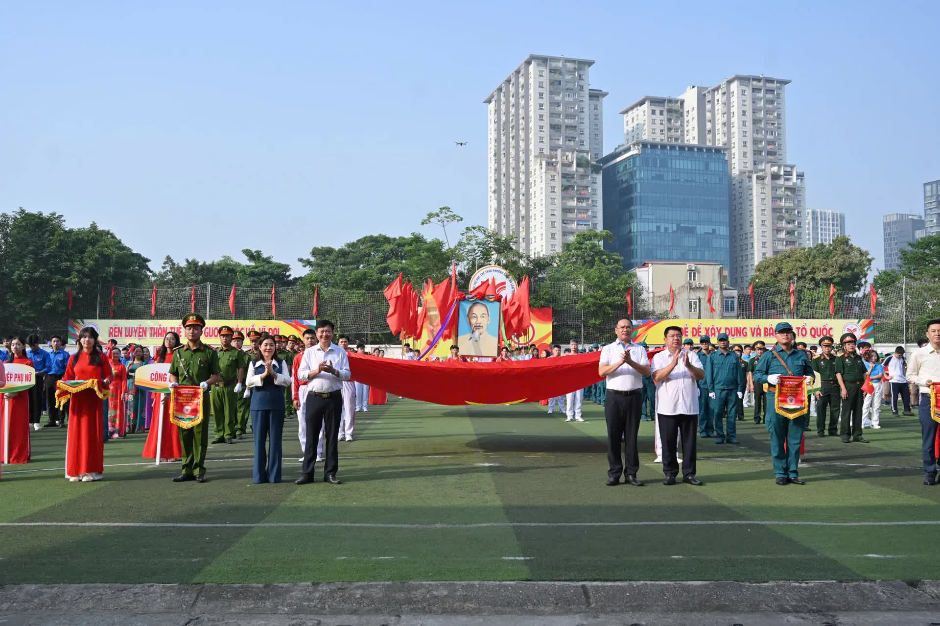 Phường Đống Đa khai mạc Đại hội Thể dục thể thao lần thứ I năm 2025- Ảnh 7.