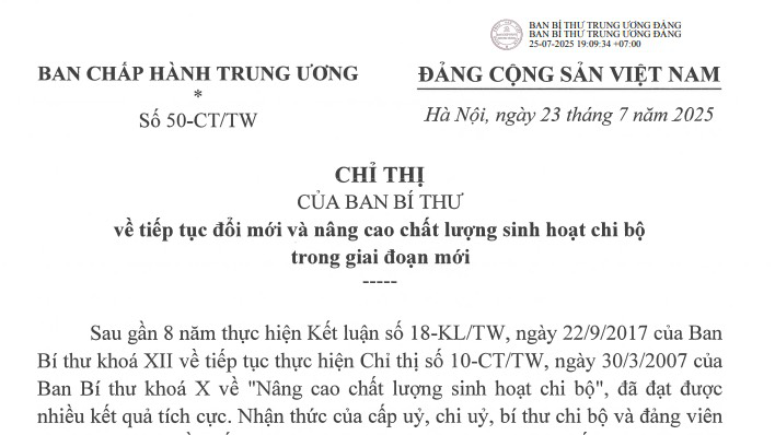 Phúc Thọ lan tỏa Cuộc thi tìm hiểu Chỉ thị 50 về đổi mới sinh hoạt chi bộ- Ảnh 2.