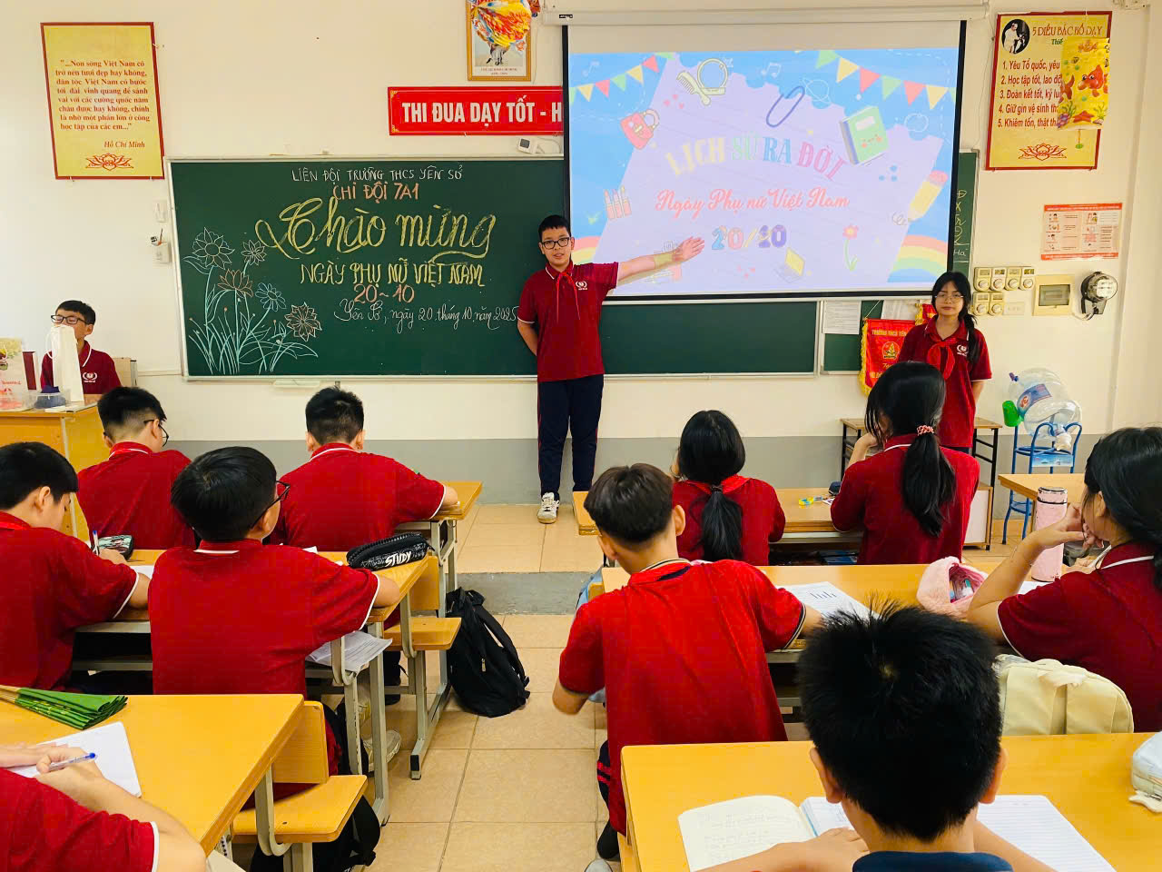 TRƯỜNG THCS YÊN SỞ TỔ CHỨC CHUỖI HOẠT ĐỘNG CHÀO MỪNG NGÀY PHỤ NỮ VIỆT NAM 20/10- Ảnh 3.