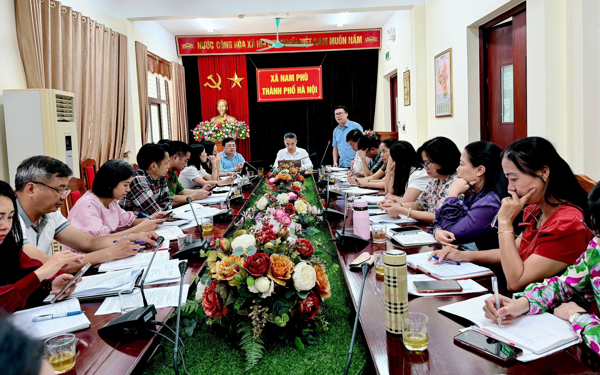 Đảng uỷ xã Nam Phù giao ban công tác khoa giáo quý III, triển khai nhiệm vụ trọng tâm quý IV năm 2025