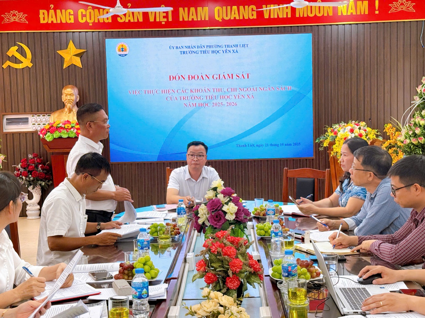Thanh Liệt: Giám sát việc thực hiện các khoản thu, chi ngoài ngân sách tại Trường Tiểu học Yên Xá- Ảnh 2.