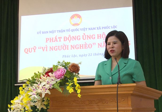 UBMTTQ Việt Nam, Trung tâm VH-TT&TT xã Phúc Lộc tổ chức phát động ủng hộ Quỹ "Vì người nghèo" năm 2025- Ảnh 3.