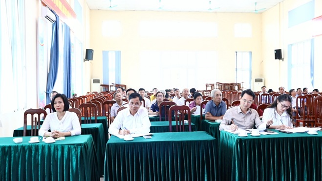 Hội nghị lần thứ Hai UB MTTQ xã Sơn Đồng thống nhất đổi tên Ban Công tác Mặt trận khu dân cư các thôn bị trùng sau khi sắp xếp đơn vị hành chính trên địa bàn xã- Ảnh 2.