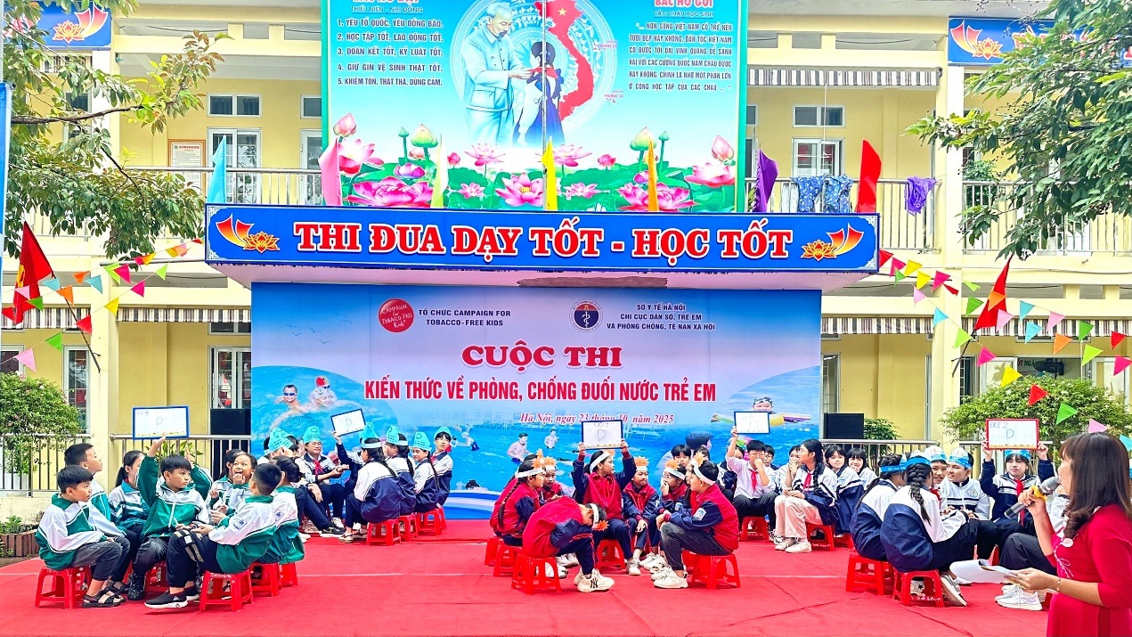 Xã Hồng Sơn phối hợp tổ chức Cuộc thi kiến thức về phòng, chống đuối nước trẻ em năm 2025- Ảnh 3.