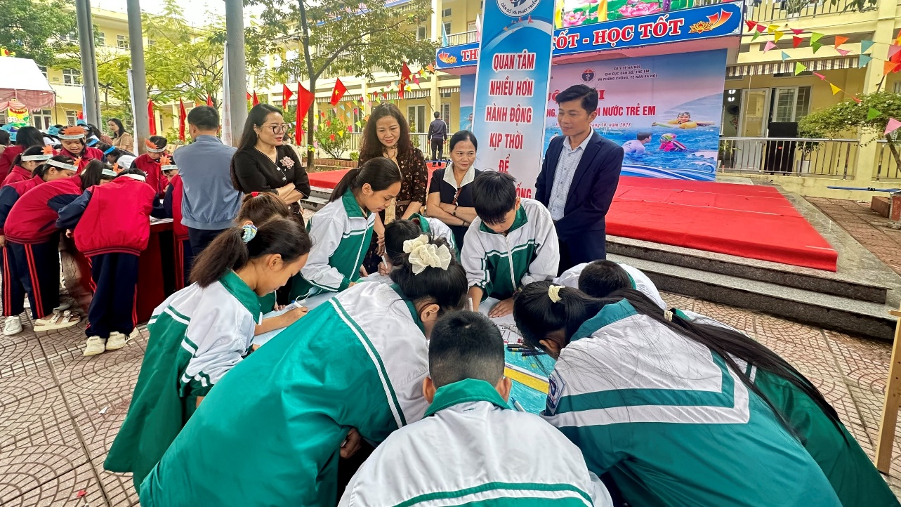Xã Hồng Sơn phối hợp tổ chức Cuộc thi kiến thức về phòng, chống đuối nước trẻ em năm 2025- Ảnh 5.