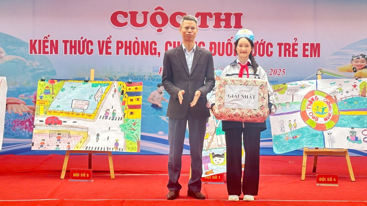 Xã Hồng Sơn phối hợp tổ chức Cuộc thi kiến thức về phòng, chống đuối nước trẻ em năm 2025- Ảnh 8.