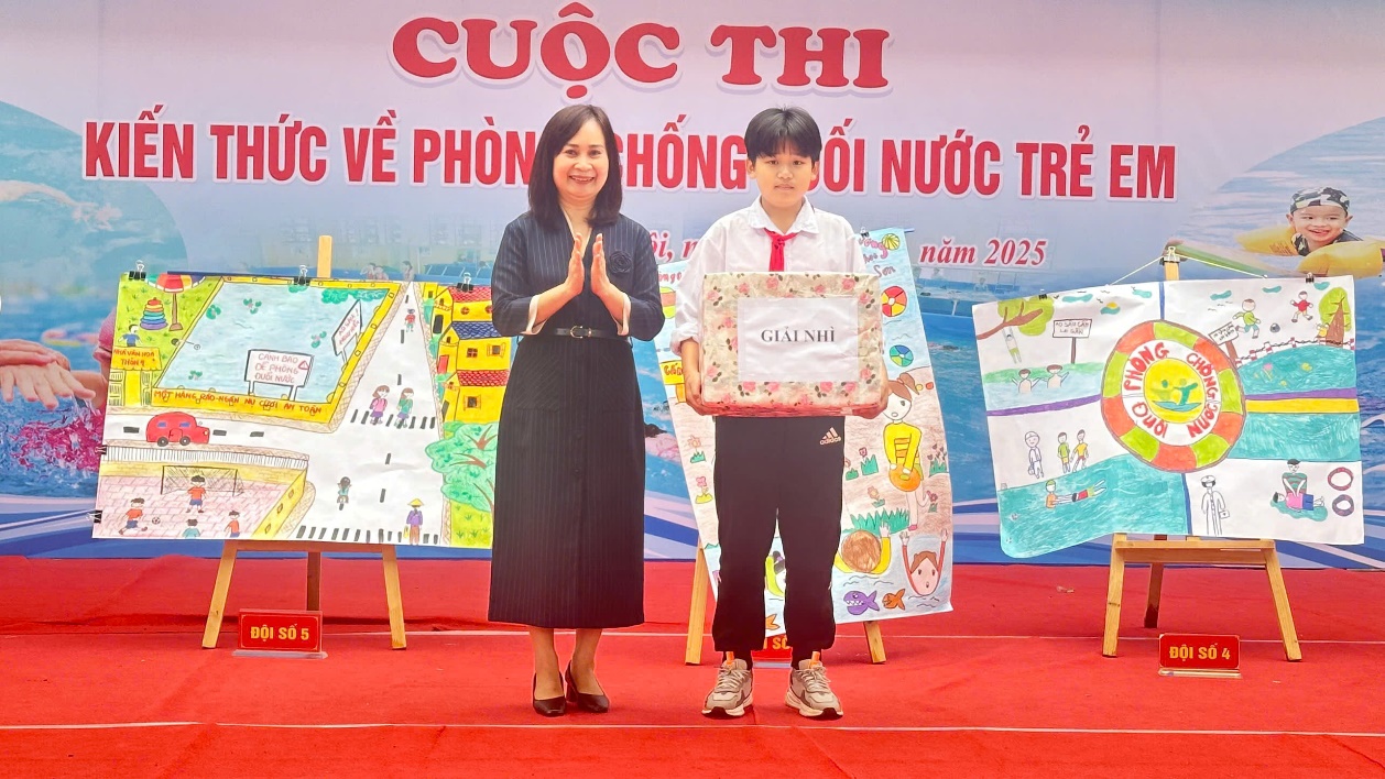 Xã Hồng Sơn phối hợp tổ chức Cuộc thi kiến thức về phòng, chống đuối nước trẻ em năm 2025- Ảnh 9.