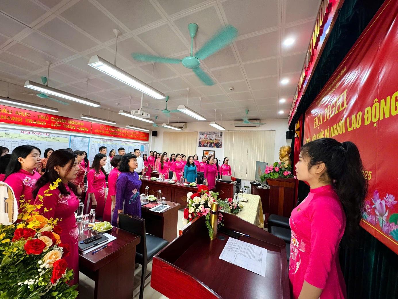 A group of women in pink dresses  AI-generated content may be incorrect.